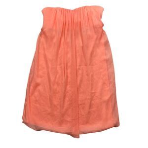 Alice + Olivia 6 Peach Dress Strapless Lined Chiffon Polyester Blend‎